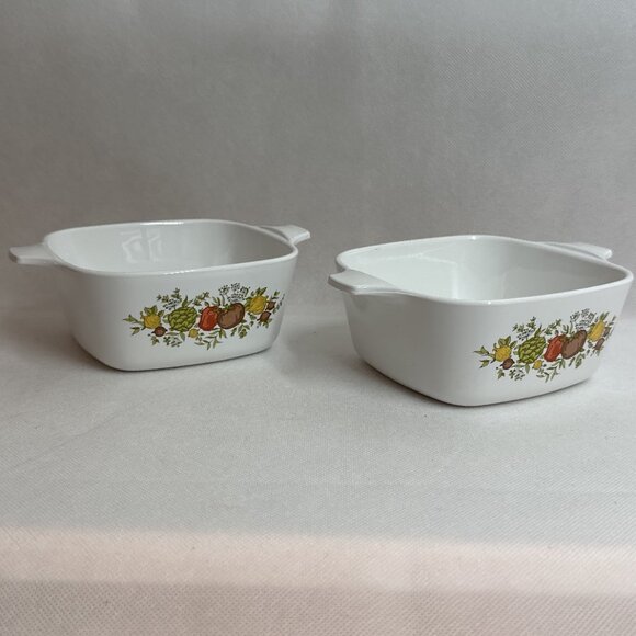 Vintage Corning Ware Spice of Life 2 3/4 Cup Petite Casserole P-43-B (Set of 2) - Picture 3 of 7